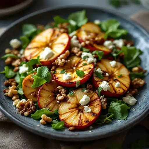ARUGULA WITH FLAME-GRILLED APPLES