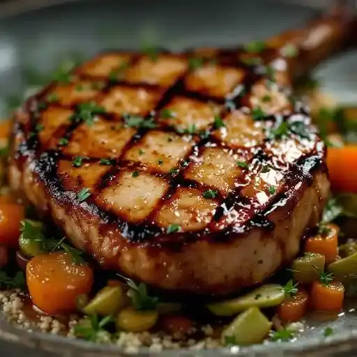 CEDAR-ROASTED PORK CHOP*