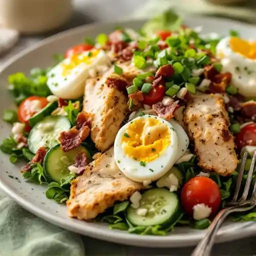 Romano-Crusted Chicken Salad