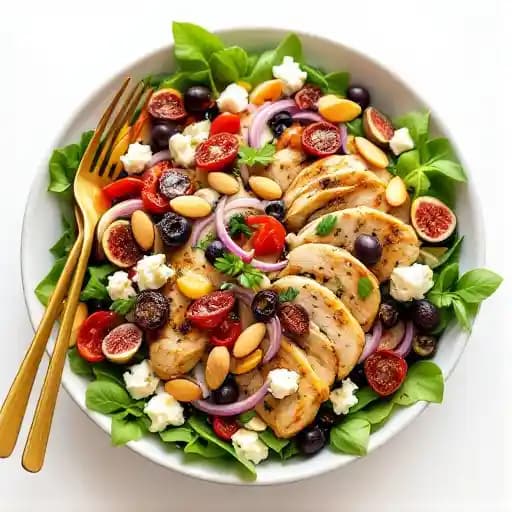 TUSCAN CHICKEN SALAD recipe served on a plate, by Vito’s Pizza & Italian Ristorante TUSCAN CHICKEN SALAD recipe served on a plate, by Vito’s Pizza & Italian Ristorante