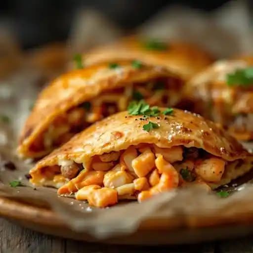 Trio de Empanadas recipe served on a plate, by La Fisheria Trio de Empanadas recipe served on a plate, by La Fisheria
