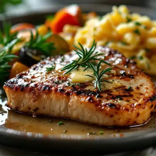 Pan-seared filet recipe served on a plate, by Real Seafood Company Pan-seared filet recipe served on a plate, by Real Seafood Company