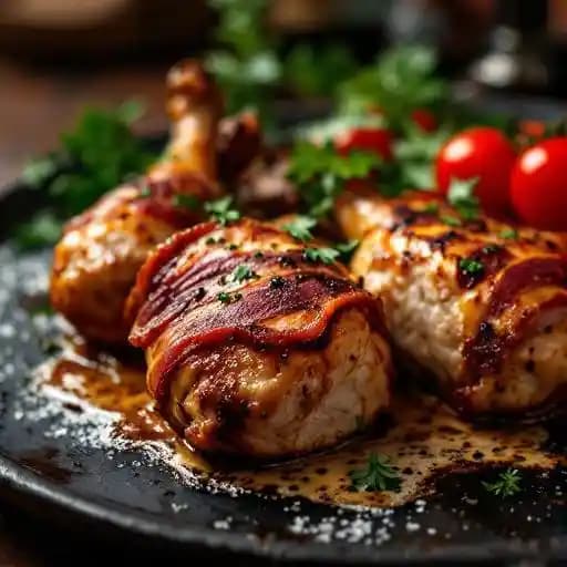 Frango recipe served on a plate, by Fogo de Chão Brazilian Steakhouse Frango recipe served on a plate, by Fogo de Chão Brazilian Steakhouse