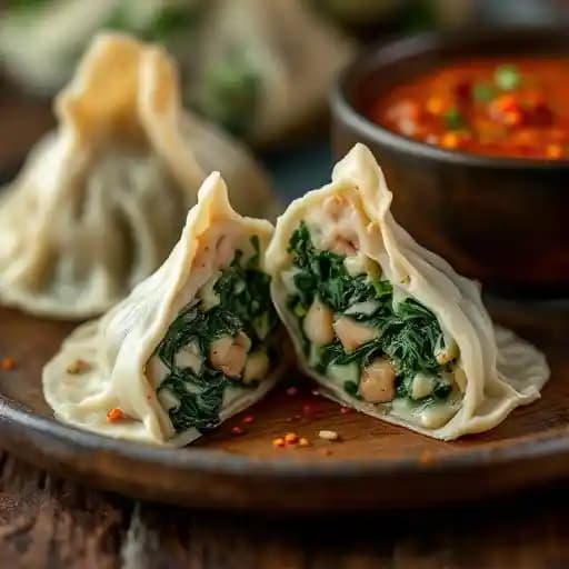 Vegetable Dumpling recipe served on a plate, by Laut Vegetable Dumpling recipe served on a plate, by Laut