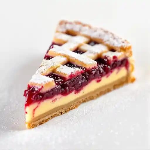 Linzer Torte recipe served on a plate, by Edelweiss German Restaurant Linzer Torte recipe served on a plate, by Edelweiss German Restaurant