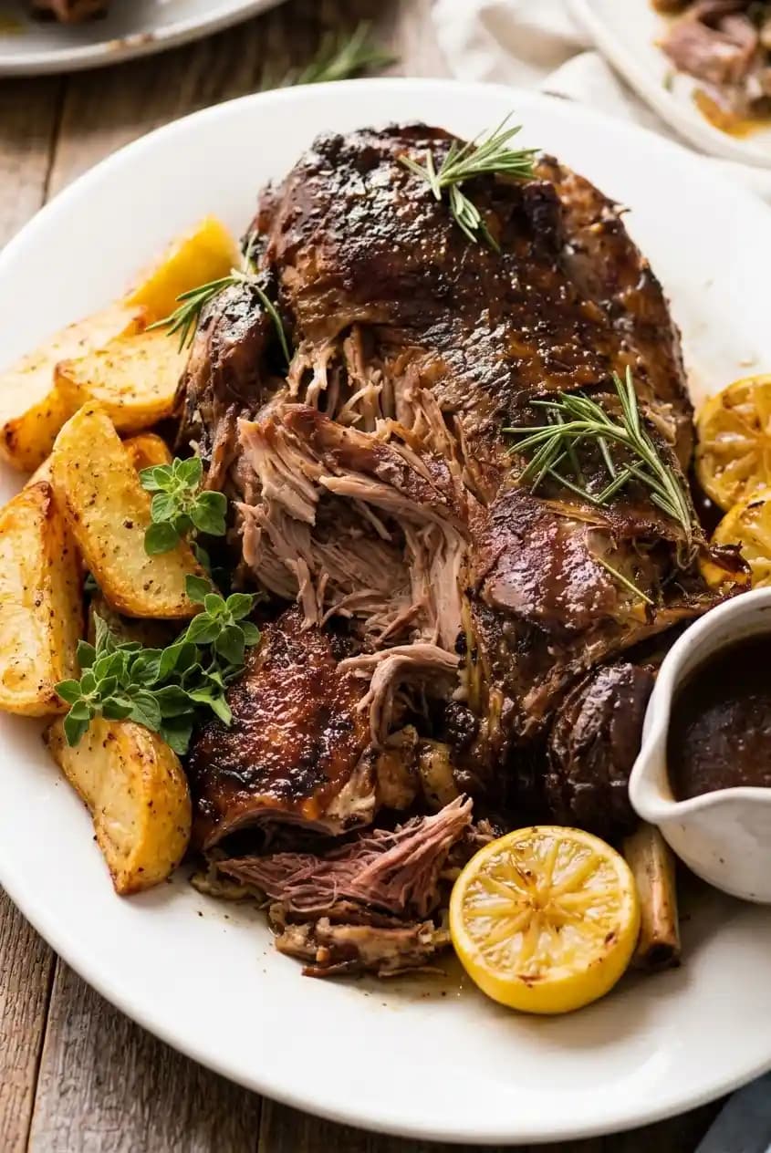 Slow-cooked lamb recipe served on a plate, by Khai Khai (খাই খাই) Indian Restaurant Newcastle Upon Tyne Slow-cooked lamb recipe served on a plate, by Khai Khai (খাই খাই) Indian Restaurant Newcastle Upon Tyne