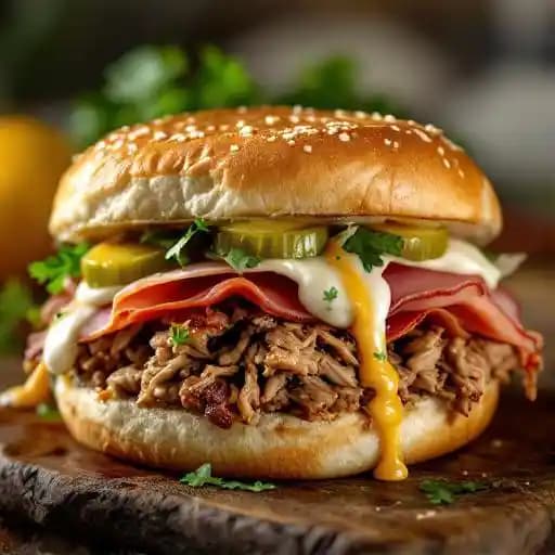 Cuban Sandwich recipe served on a plate, by Restaurant 604 Cuban Sandwich recipe served on a plate, by Restaurant 604