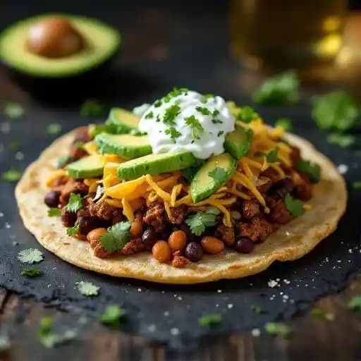 AVOCADO TOSTADA recipe served on a plate, by Puerto Vallarta Stamford AVOCADO TOSTADA recipe served on a plate, by Puerto Vallarta Stamford