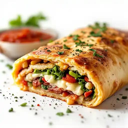 Stromboli recipe served on a plate, by Tony's Cafe Stromboli recipe served on a plate, by Tony's Cafe