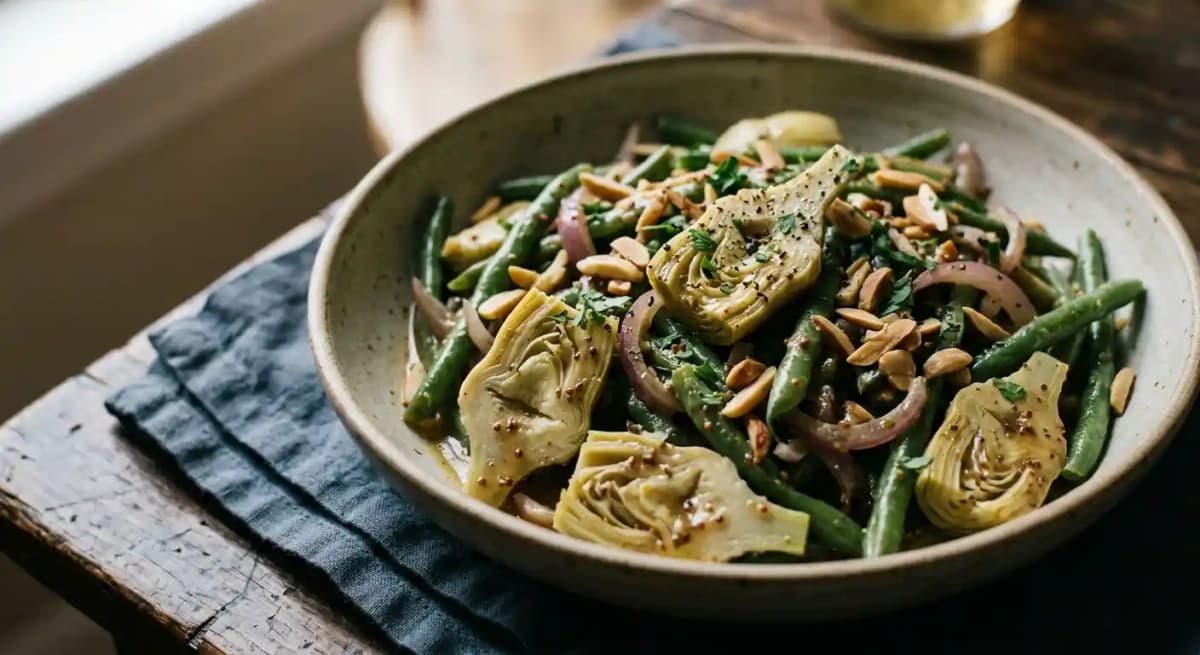 GREEN BEAN SALAD WITH ARTICHOKE