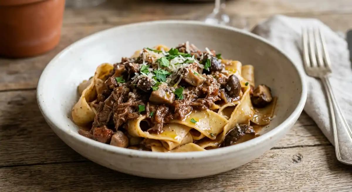 HOMEMADE PAPPARDELLE PASTA