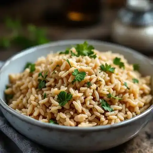 Brown Rice with Parsley
