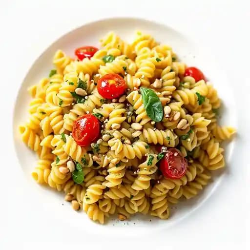Trofie Pasta recipe served on a plate, by Haven Trofie Pasta recipe served on a plate, by Haven