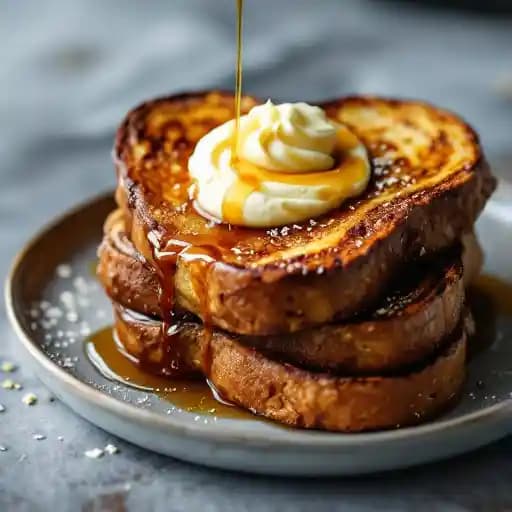 Cardamom French Toast recipe served on a plate, by Allelo Cardamom French Toast recipe served on a plate, by Allelo