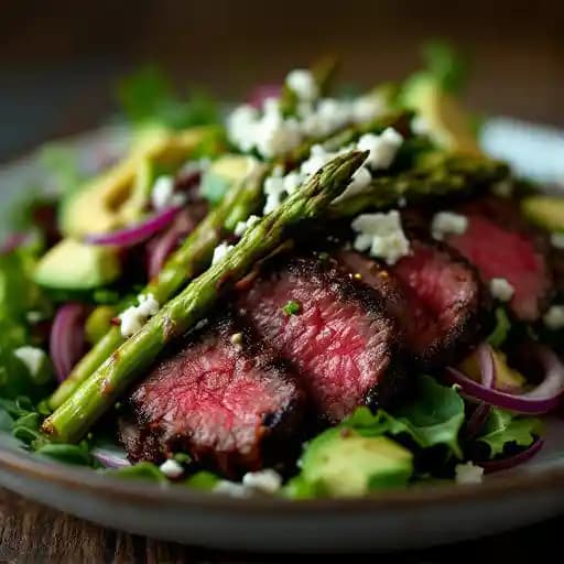 STEAK SALAD recipe served on a plate, by Doc Ford's Rum Bar & Grille - Ft. Myers Beach STEAK SALAD recipe served on a plate, by Doc Ford's Rum Bar & Grille - Ft. Myers Beach