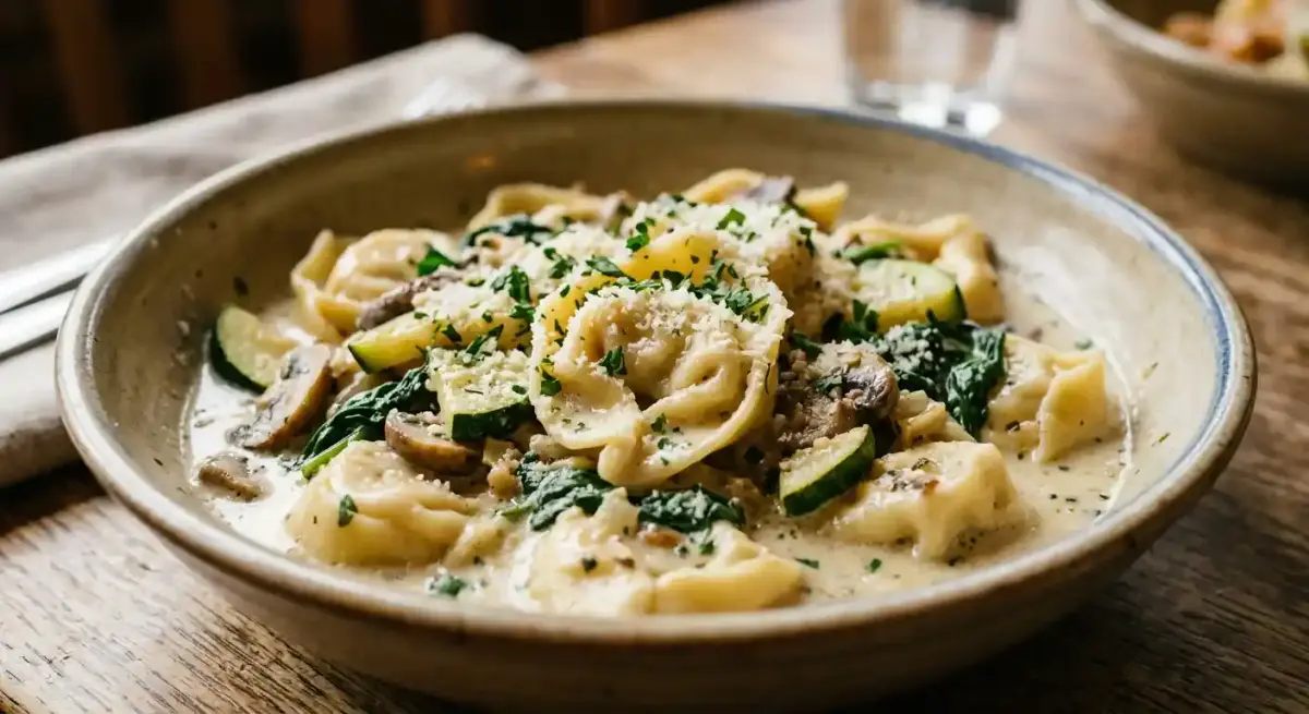 Roasted Garlic Cream Tortelloni