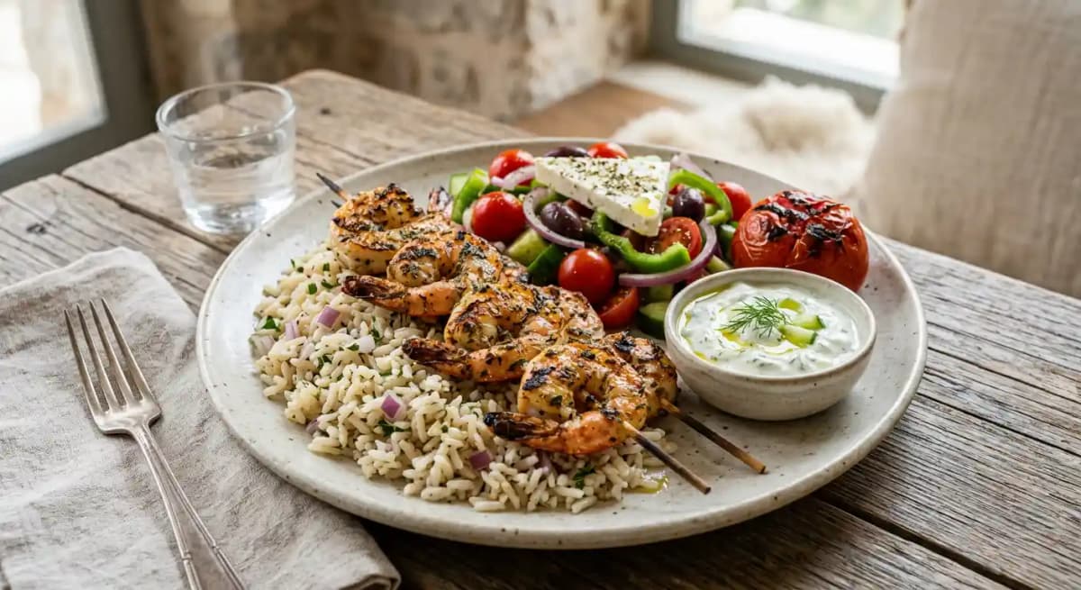 Shrimp Souvlaki