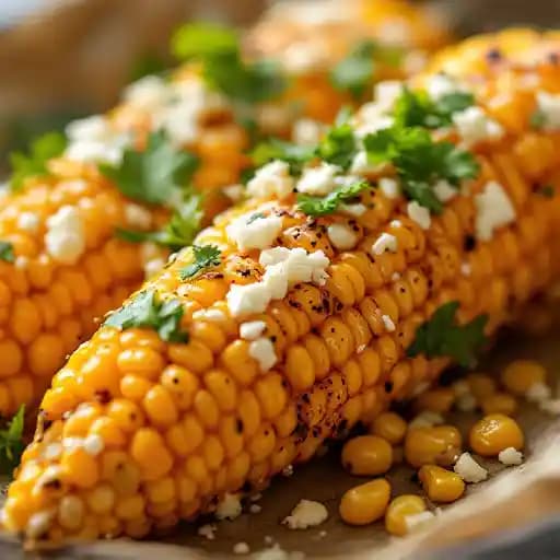 Fire Roasted Elote Corn recipe served on a plate, by Corndance Tavern Fire Roasted Elote Corn recipe served on a plate, by Corndance Tavern