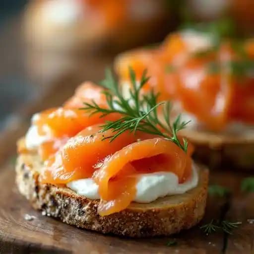 Smoked Salmon Crostini