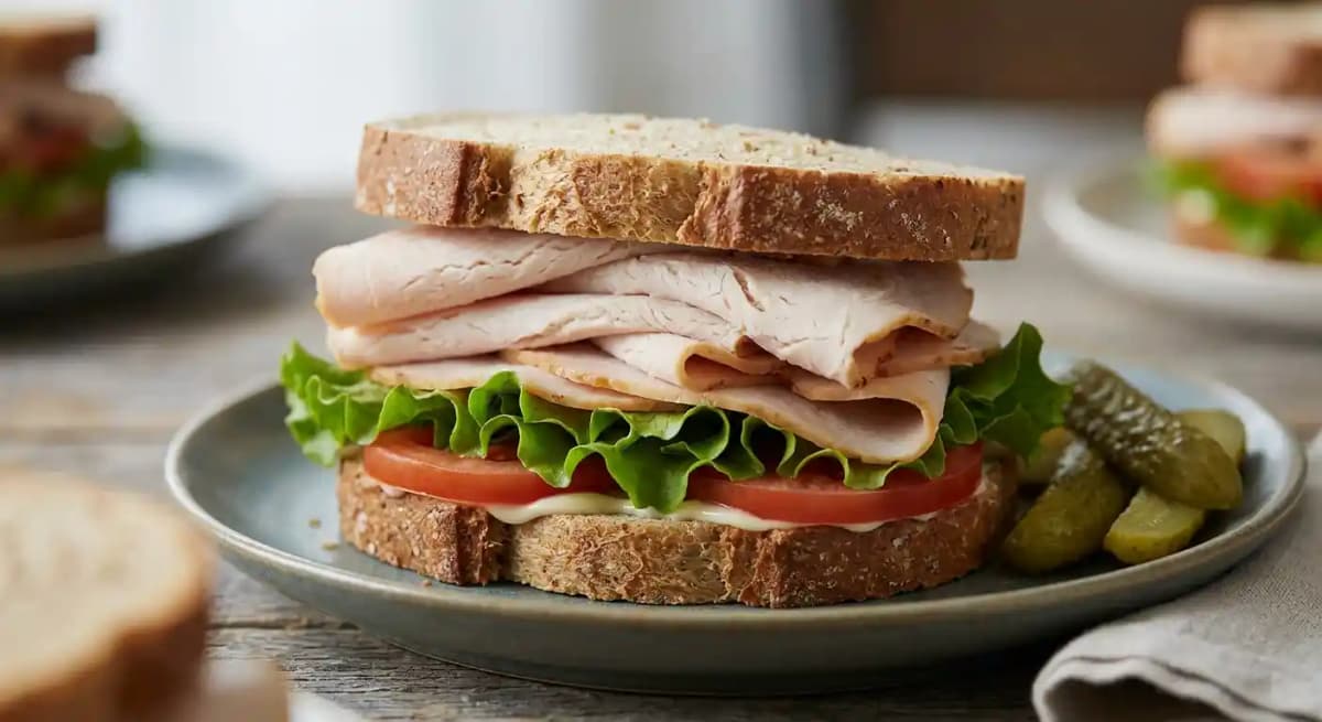 COLD HAM OR TURKEY SANDWICH