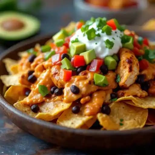 Grilled Chicken Nachos