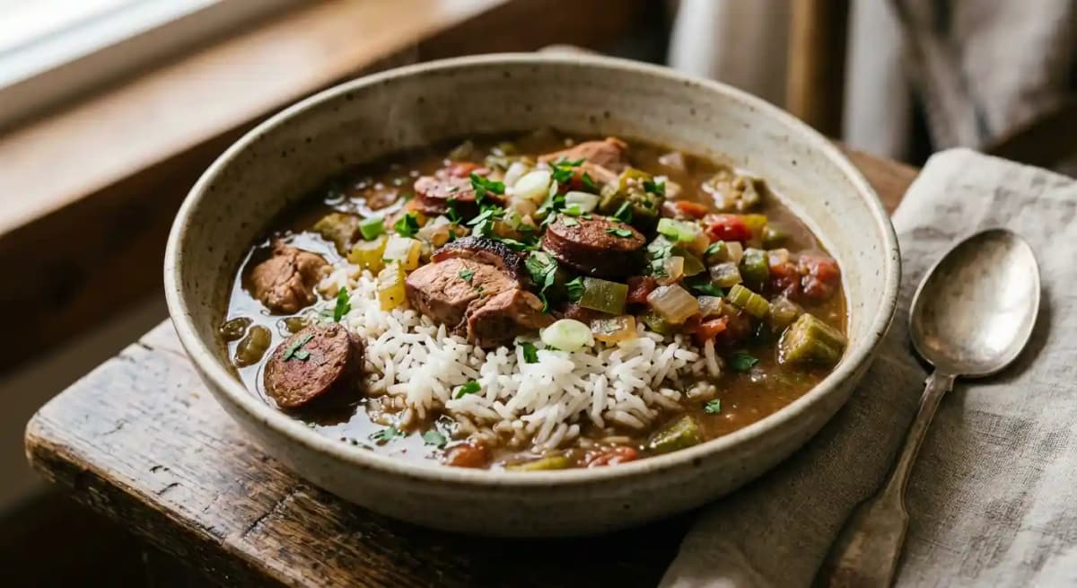 Smoked Chicken Gumbo