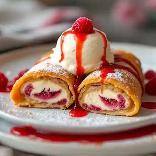 RASPBERRY CHEESECAKE CHIMICHANGA