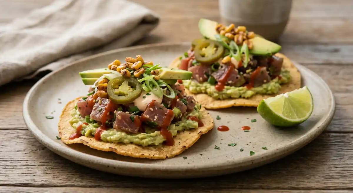 Spicy Tuna Tostadas