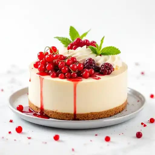 Eggnog cheesecake recipe served on a plate, by Bow Valley Ranche Restaurant Eggnog cheesecake recipe served on a plate, by Bow Valley Ranche Restaurant