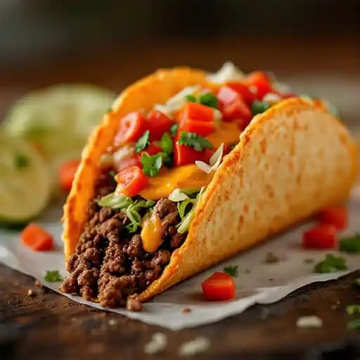 Crispy Beef & Cheese Tacos recipe served on a plate, by Chuy's Crispy Beef & Cheese Tacos recipe served on a plate, by Chuy's