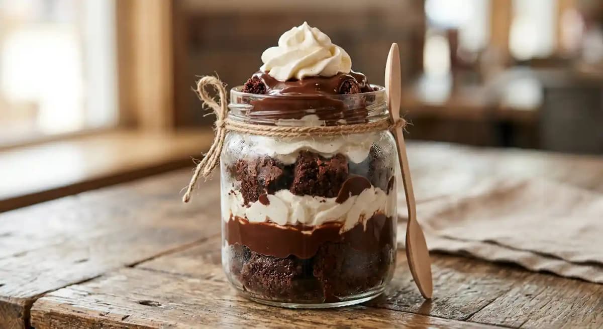 Slim Chickens brownie jar dessert