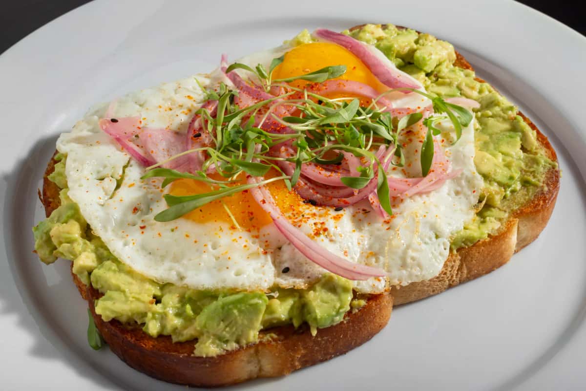 Avocado Toast recipe served on a plate, by Smokin Fins Avocado Toast recipe served on a plate, by Smokin Fins