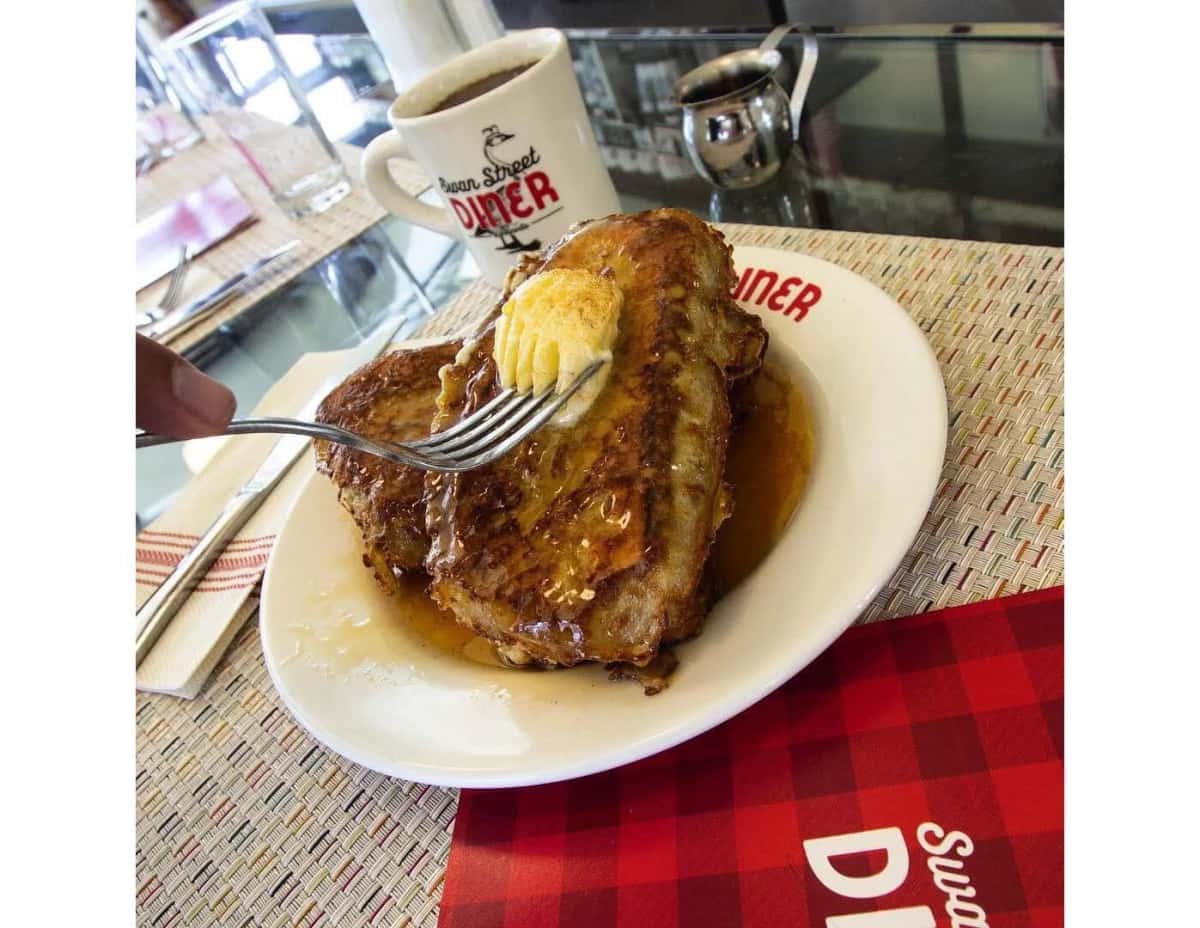 French Toast recipe served on a plate, by Swan Street Diner French Toast recipe served on a plate, by Swan Street Diner