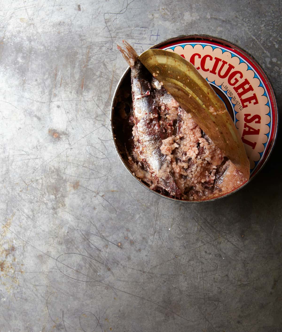 Anchovies recipe served on a plate, by Via Carota Anchovies recipe served on a plate, by Via Carota
