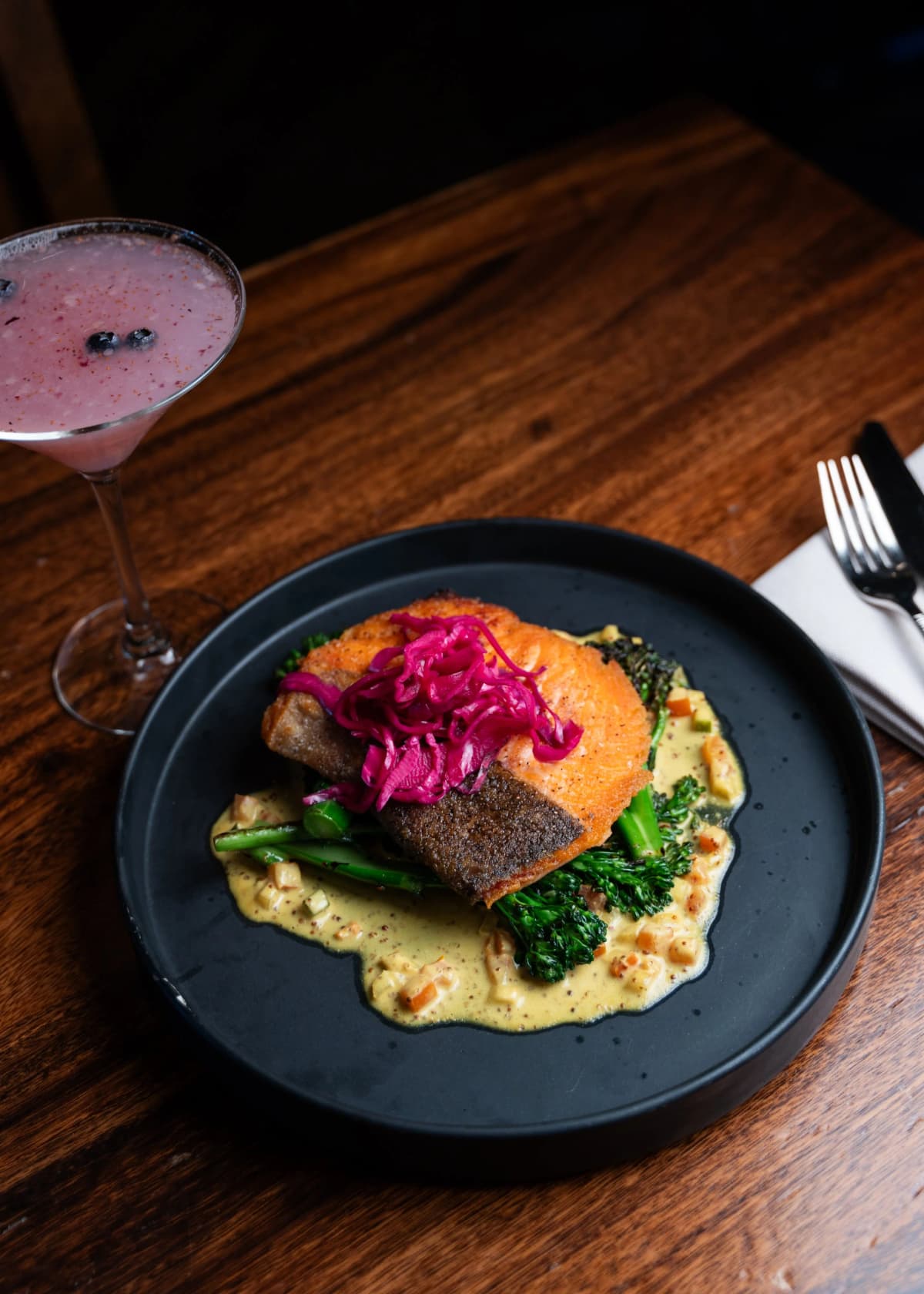 Salmon al Forno recipe served on a plate, by Citrone Italian Chophouse Salmon al Forno recipe served on a plate, by Citrone Italian Chophouse