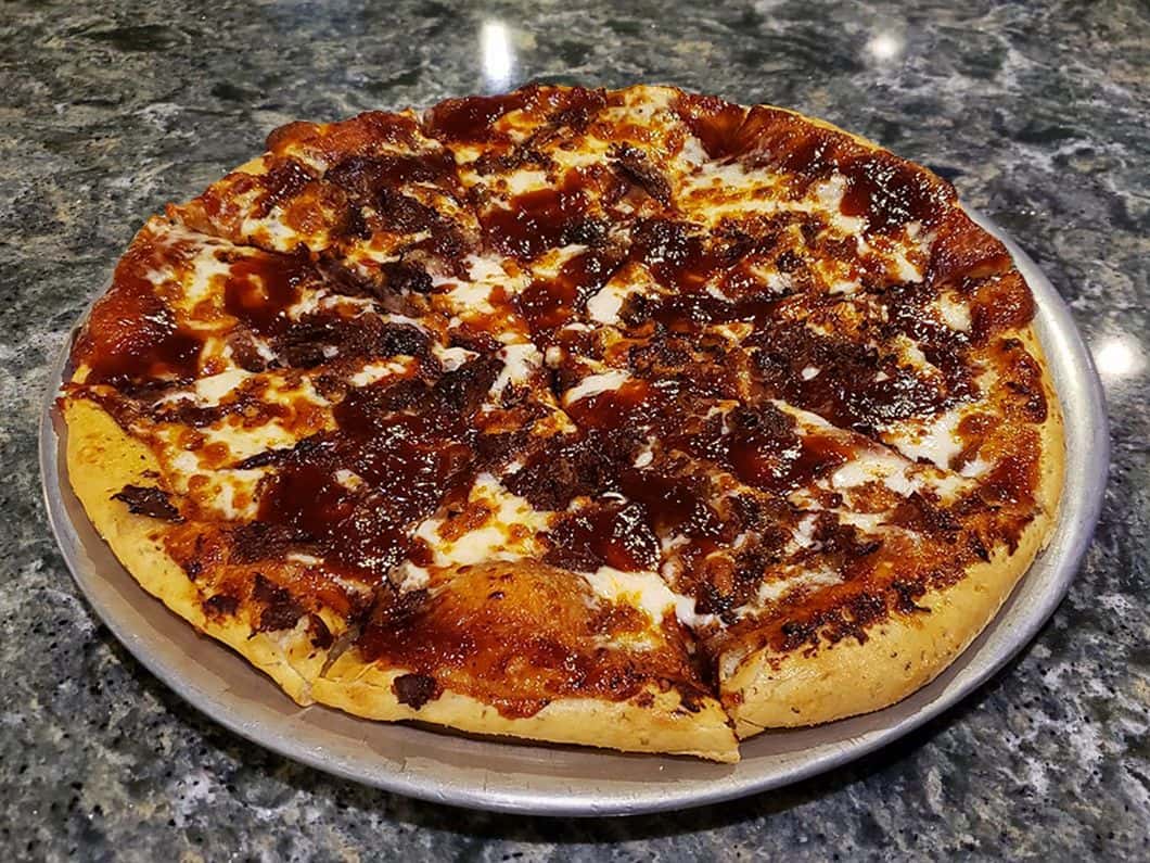Pizza recipe served on a plate, by PIAZZANO'S Pizza recipe served on a plate, by PIAZZANO'S