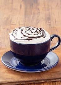 Hot Chocolate recipe served in a glass, by la Madeleine Hot Chocolate recipe served in a glass, by la Madeleine