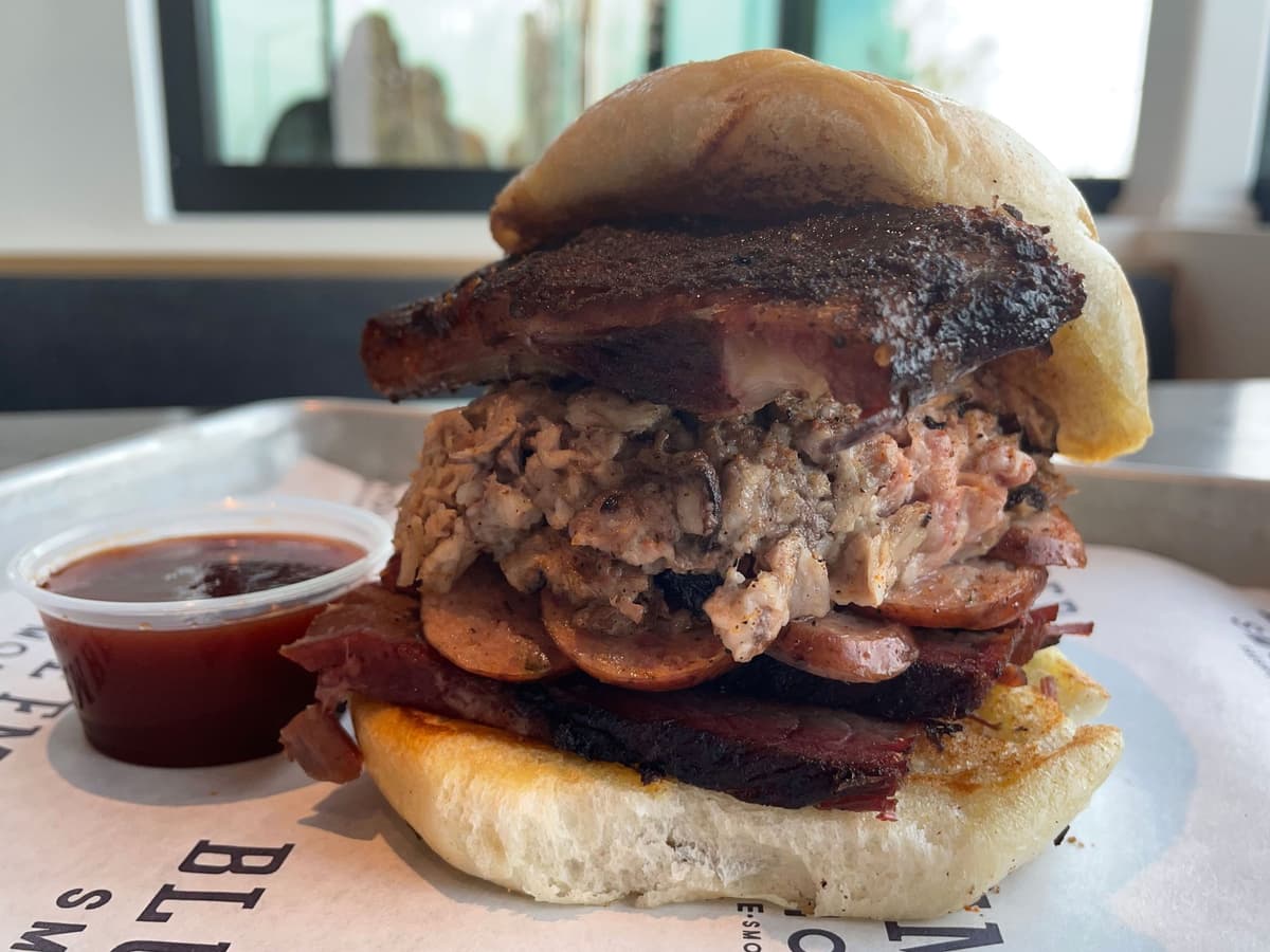 Special Ops Sandwich recipe served on a plate, by Blue Ember Smokehouse Special Ops Sandwich recipe served on a plate, by Blue Ember Smokehouse