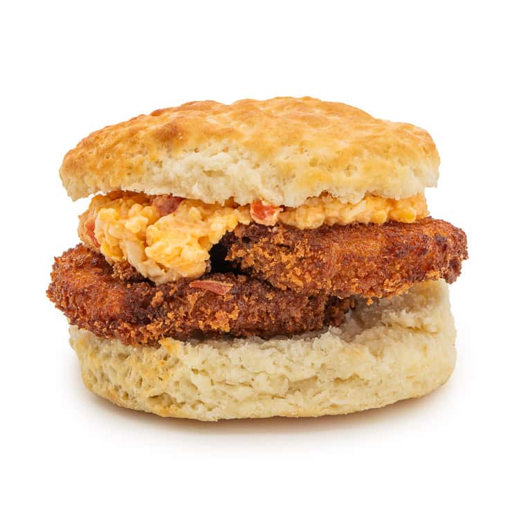 Fried Green Tomato recipe served on a plate, by Rise Southern Biscuits & Righteous Chicken Fried Green Tomato recipe served on a plate, by Rise Southern Biscuits & Righteous Chicken