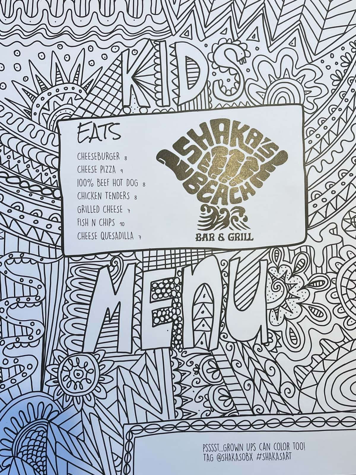 Kid's Menu Summer 2025 recipe served on a plate, by Shaka's Beach Bar & Grill Kid's Menu Summer 2025 recipe served on a plate, by Shaka's Beach Bar & Grill