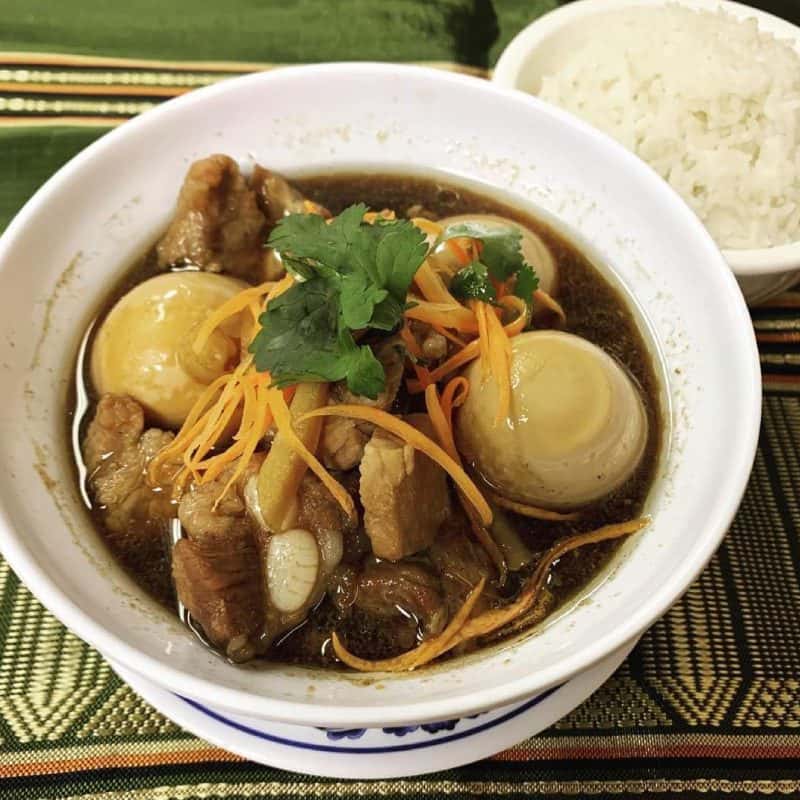 Thom khem recipe served on a plate, by SouLao'd Kitchen Thom khem recipe served on a plate, by SouLao'd Kitchen