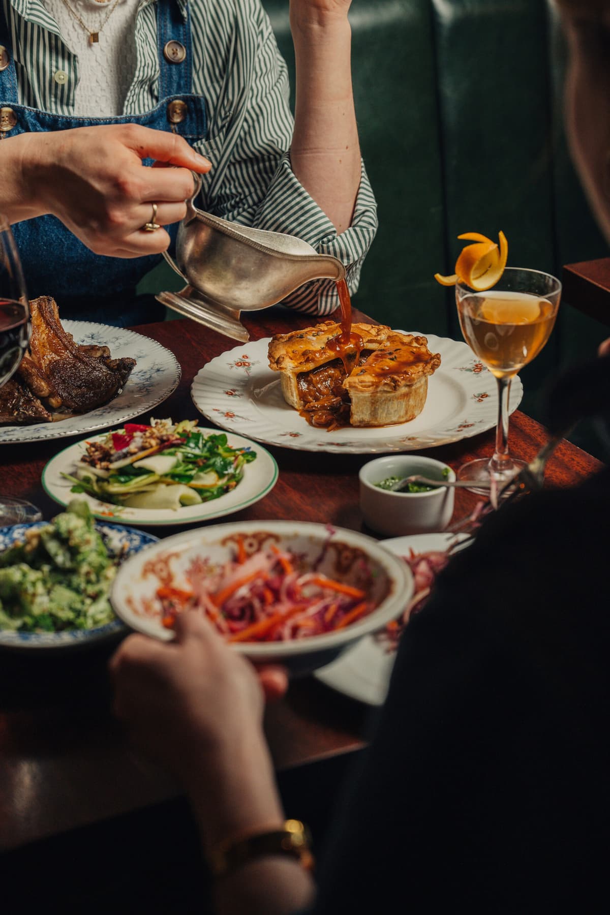 Butcher's Cut Pie recipe served on a plate, by Blacklock Shoreditch Butcher's Cut Pie recipe served on a plate, by Blacklock Shoreditch