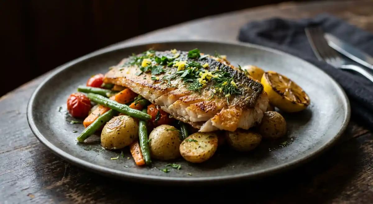 PAN SEARED HADDOCK