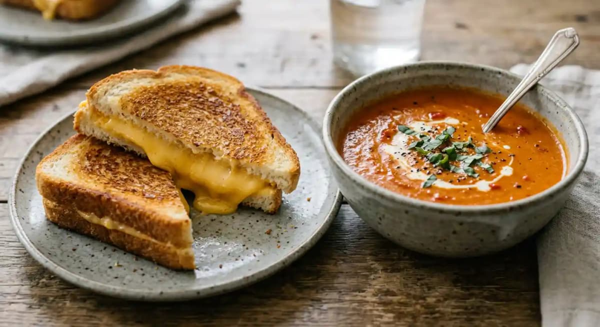 Grilled Cheese & Tomato Soup