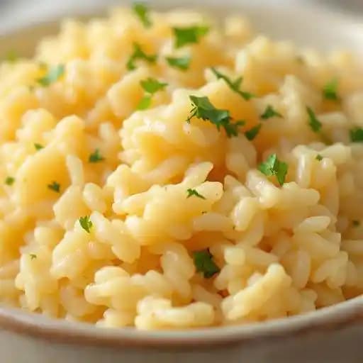 Potato cream & rice