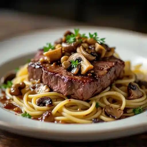 Wagyu, Porcini Mushrooms, Corzetti