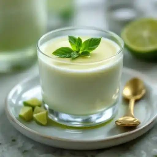 Lime & Basil Panna Cotta