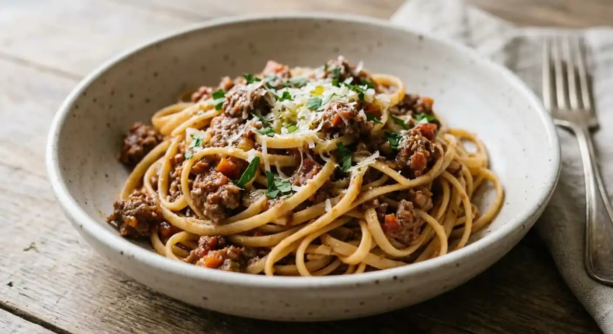 Linguine Bolognese