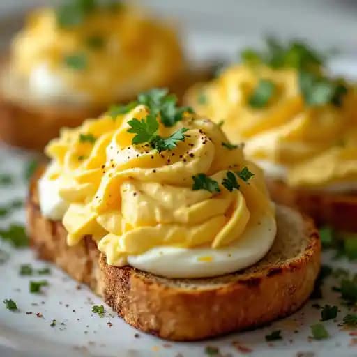Deviled Egg Toast