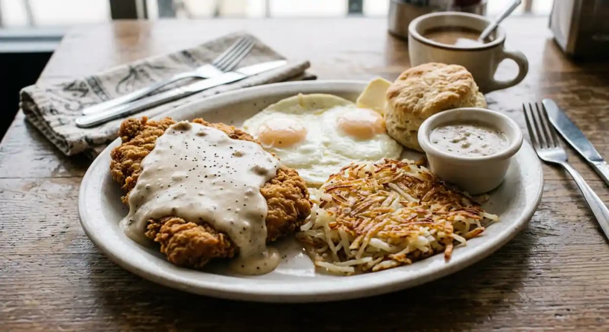 All Day Breakfast Chicken Fried Steak